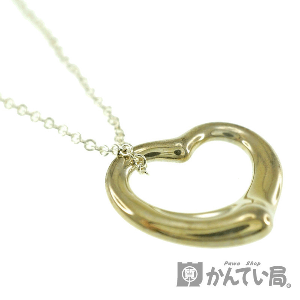 Tiffany Co Elsa Peretti Open Heart Necklace Sterling Silver